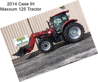 2014 Case IH Maxxum 125 Tractor