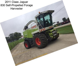 2011 Claas Jaguar 830 Self-Propelled Forage Harvester