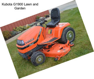 Kubota G1900 Lawn and Garden