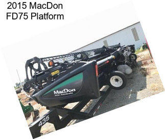 2015 MacDon FD75 Platform