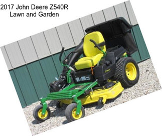 2017 John Deere Z540R Lawn and Garden