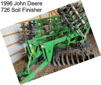 1996 John Deere 726 Soil Finisher