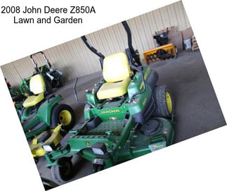 2008 John Deere Z850A Lawn and Garden