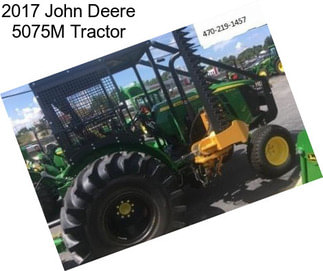 2017 John Deere 5075M Tractor