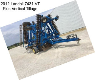 2012 Landoll 7431 VT Plus Vertical Tillage