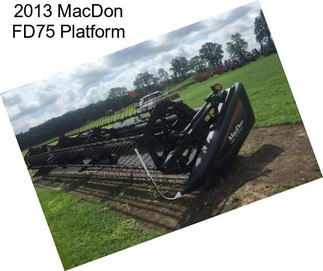 2013 MacDon FD75 Platform