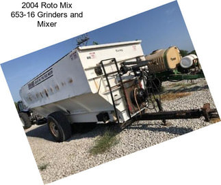 2004 Roto Mix 653-16 Grinders and Mixer