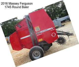 2016 Massey Ferguson 1745 Round Baler