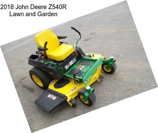 2018 John Deere Z540R Lawn and Garden