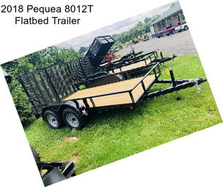 2018 Pequea 8012T Flatbed Trailer