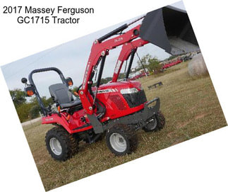 2017 Massey Ferguson GC1715 Tractor