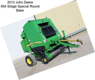 2013 John Deere 854 Silage Special Round Baler