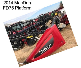 2014 MacDon FD75 Platform