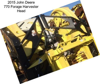 2015 John Deere 770 Forage Harvester Head