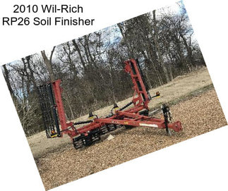 2010 Wil-Rich RP26 Soil Finisher