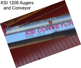 KSI 1208 Augers and Conveyor