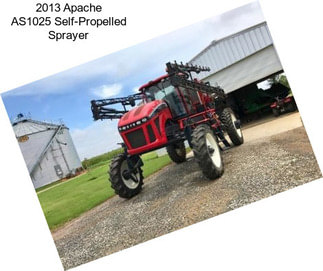 2013 Apache AS1025 Self-Propelled Sprayer