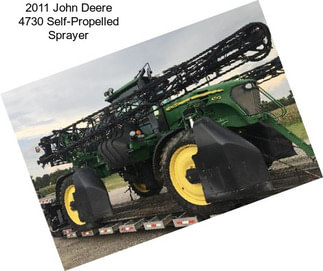 2011 John Deere 4730 Self-Propelled Sprayer