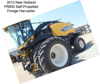 2013 New Holland FR850 Self-Propelled Forage Harvester