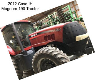 2012 Case IH Magnum 190 Tractor