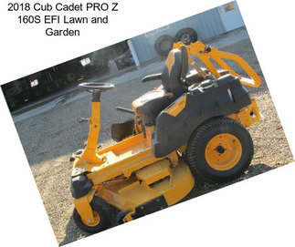 2018 Cub Cadet PRO Z 160S EFI Lawn and Garden