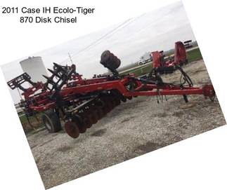 2011 Case IH Ecolo-Tiger 870 Disk Chisel