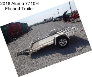 2018 Aluma 7710H Flatbed Trailer