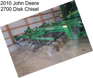 2010 John Deere 2700 Disk Chisel