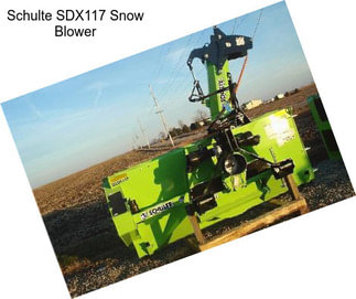 Schulte SDX117 Snow Blower