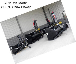 2011 MK Martin SB97D Snow Blower