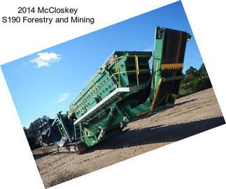 2014 McCloskey S190 Forestry and Mining