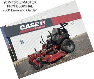 2015 Toro Z MASTER PROFESSIONAL 7000 Lawn and Garden