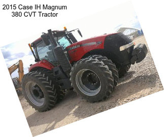 2015 Case IH Magnum 380 CVT Tractor