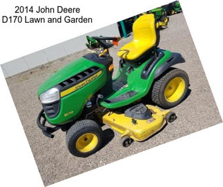 2014 John Deere D170 Lawn and Garden