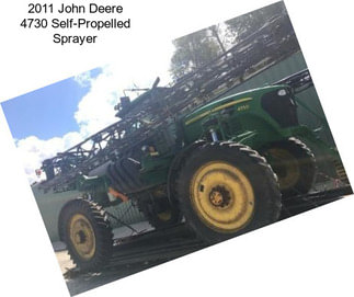 2011 John Deere 4730 Self-Propelled Sprayer