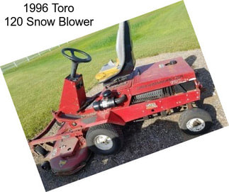 1996 Toro 120 Snow Blower