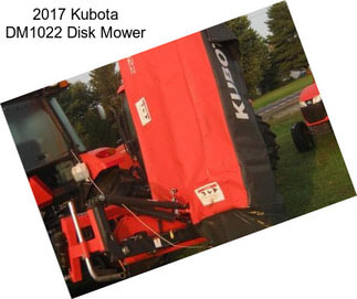 2017 Kubota DM1022 Disk Mower