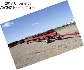 2017 Unverferth AWS42 Header Trailer