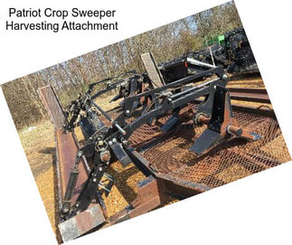 Patriot Crop Sweeper Harvesting Attachment