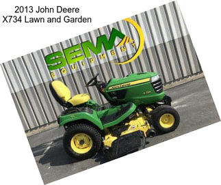 2013 John Deere X734 Lawn and Garden