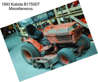 1993 Kubota B1750DT Miscellaneous