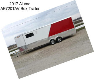 2017 Aluma AE720TAV Box Trailer