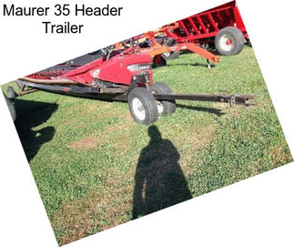 Maurer 35 Header Trailer