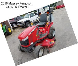 2016 Massey Ferguson GC1705 Tractor