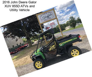 2016 John Deere Gator XUV 855D ATVs and Utility Vehicle