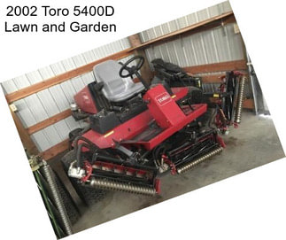 2002 Toro 5400D Lawn and Garden