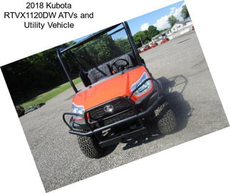 2018 Kubota RTVX1120DW ATVs and Utility Vehicle