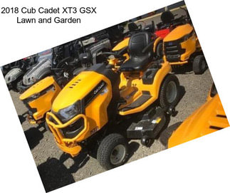 2018 Cub Cadet XT3 GSX Lawn and Garden