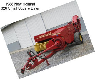 1988 New Holland 326 Small Square Baler