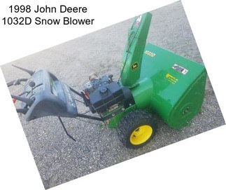 1998 John Deere 1032D Snow Blower